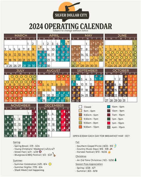 silver dollar city entertainment schedule.